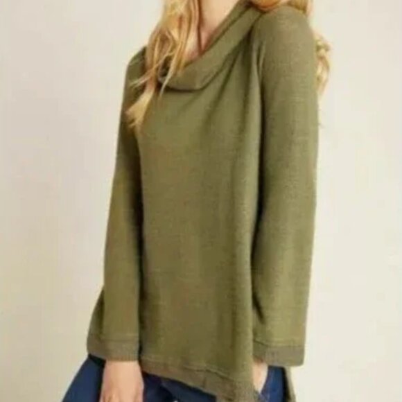 Maeve Anthropologie Risa Hacci Tunic Sweater Hi Low Size Small - Picture 1 of 12
